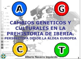 Cambios genéticos y culturales en la prehistoria de Iberia. Perspectiva desde la Aldea Europea