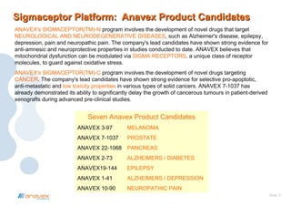 Anavex Corporate Presentation | PDF