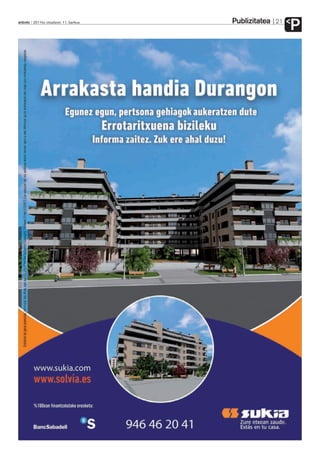 Publizitatea
anboto 2011ko otsailaren 11, barikua                  21
                                                           P
 