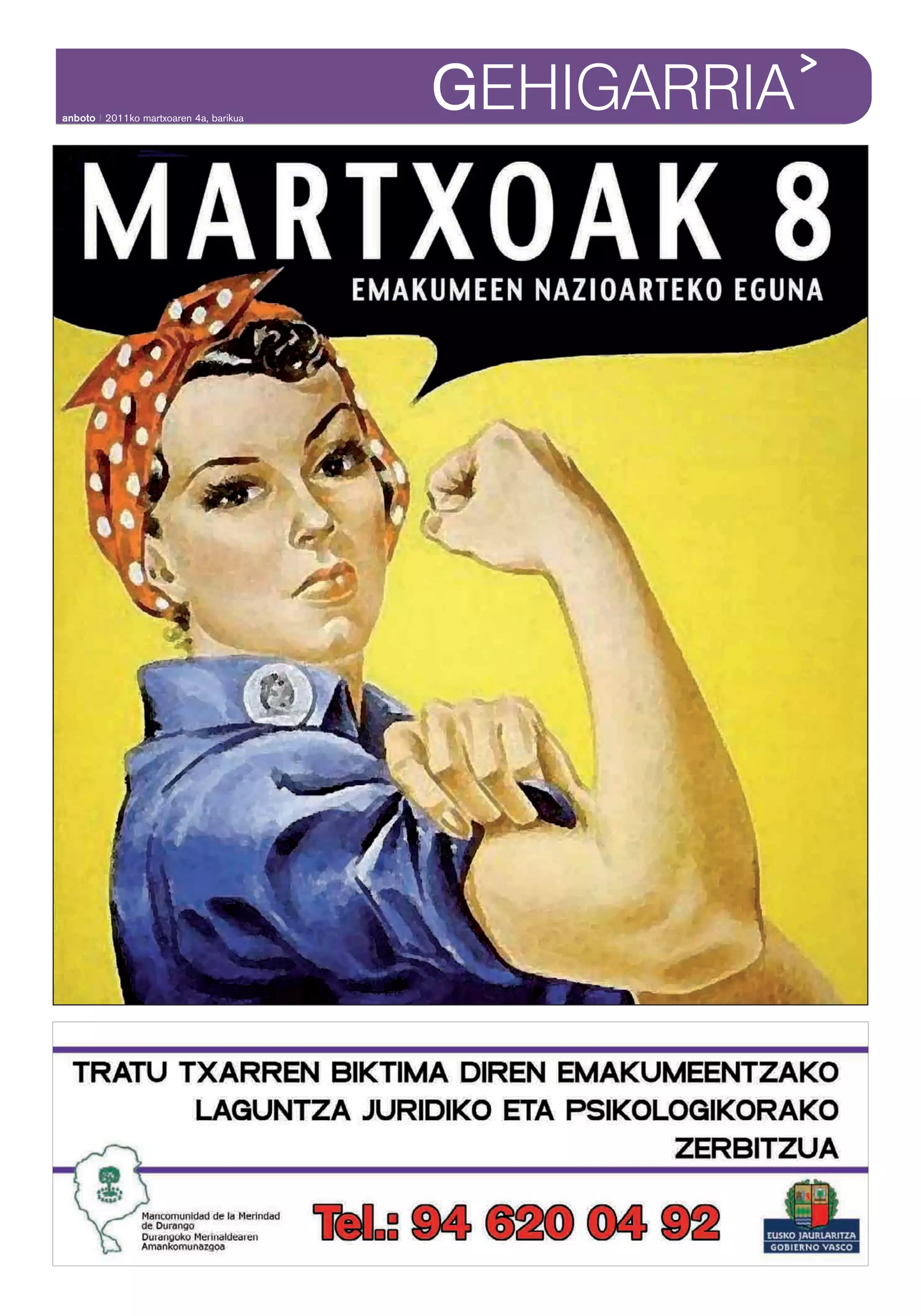 anboto 2011ko martxoaren 4a, barikua
                                       GEHIGARRIA
 