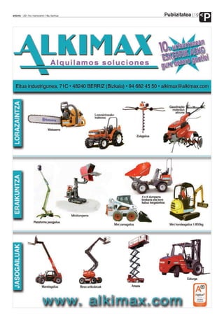 Publizitatea
anboto 2011ko martxoaren 18a, barikua                  19
                                                            P
 