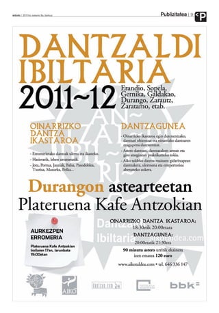 Publizitatea
anboto 2011ko irailaren 9a, barikua                  9
                                                         P
 
