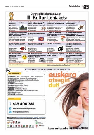 Publizitatea
anboto 2011ko azaroaren 25a, barikua                  5
                                                          P
 