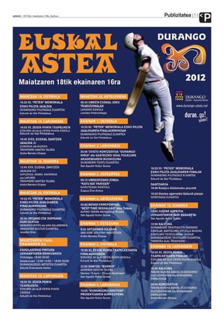Publizitatea
anboto 2012ko maiatzaren 18a, barikua                  11
                                                            P
 