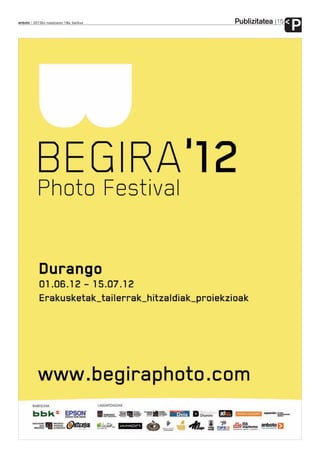 Publizitatea
anboto 2012ko maiatzaren 18a, barikua                  15
                                                            P
 