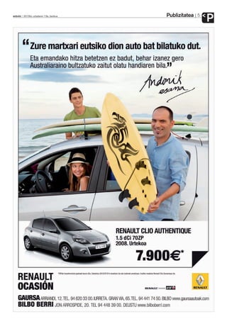 Publizitatea
anboto 2012ko uztailaren 13a, barikua                  5
                                                           P
 