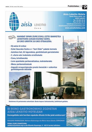 Publizitatea
anboto 2012ko urriaren 26a, barikua                  13
                                                          P
 