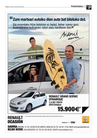 Publizitatea
anboto 2012ko urriaren 26a, barikua                  17
                                                          P
 