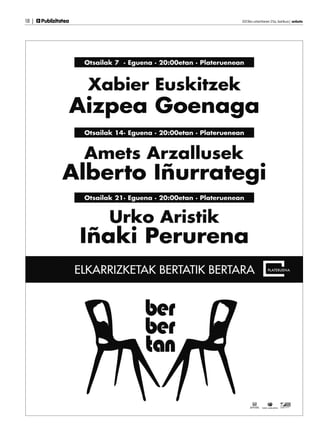 18 |   Publizitatea	   2013ko urtarrilaren 25a, barikua | anboto
 