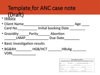 Comprehensive Antenatal Care: Objectives, Models, and Practices for ...