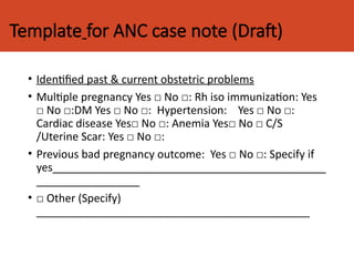 Comprehensive Antenatal Care: Objectives, Models, and Practices for ...
