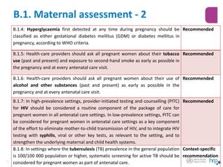Comprehensive WHO Guidelines on Antenatal Care for Healthy Pregnancies ...