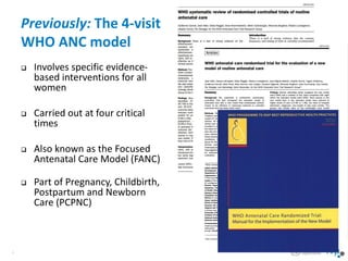 Comprehensive WHO Guidelines on Antenatal Care for Healthy Pregnancies ...