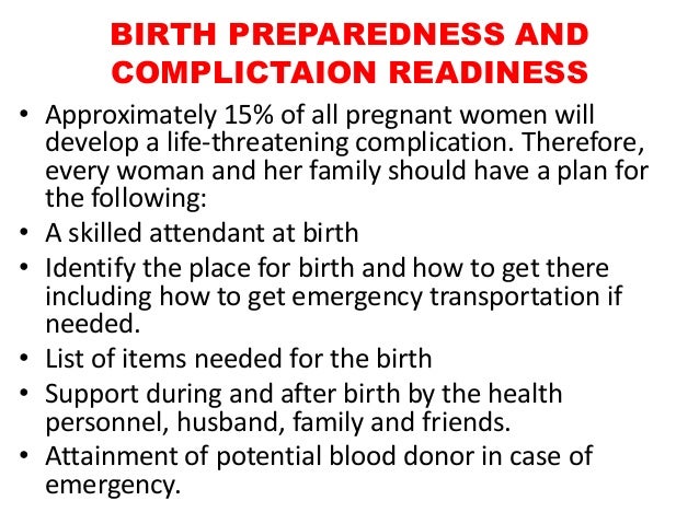 antenatal care mr panneh birth preparedness plan