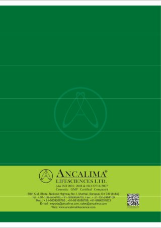 Ancalima Lifesciences Ltd., Sonipat, Pharmaceutical | PDF