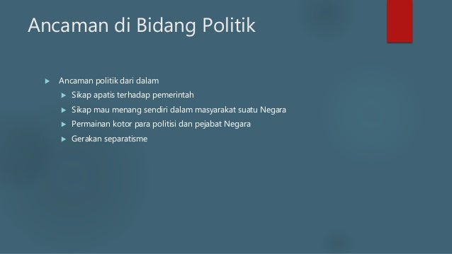 NOFI13 MAKALAH MAKALAH ANCAMAN INTEGRASI NASIONAL DALAM BERBAGAI BIDANG
