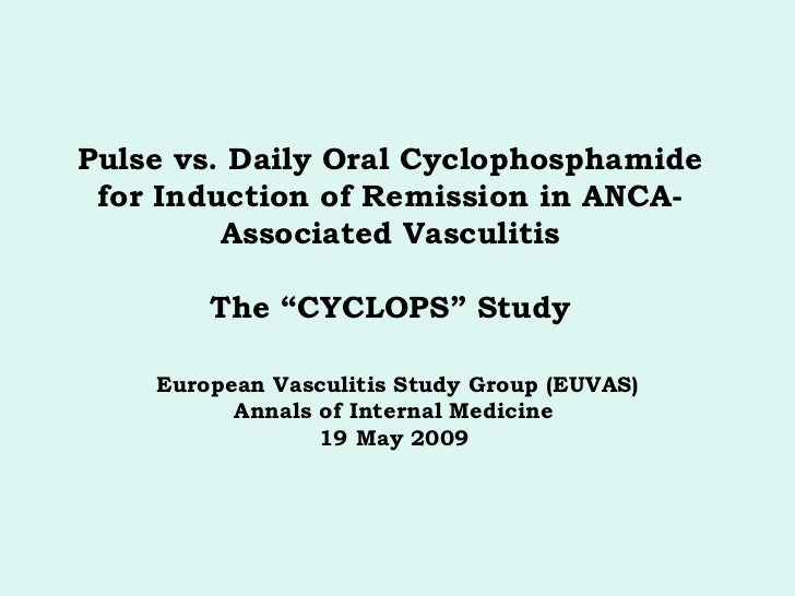 Vasculitic neuropathy cytoxan