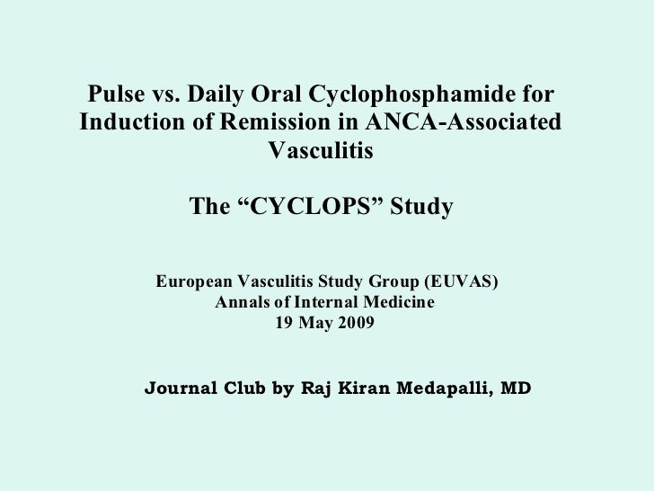 Vasculitic neuropathy cytoxan