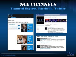 NCE CHANNELS
Featured Experts, Facebook, Twitter
 