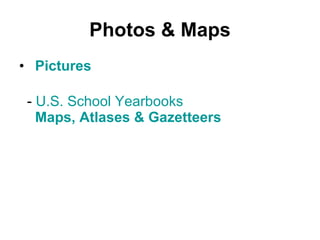 Photos & Maps   Pictures   -  U.S. School Yearbooks   Maps, Atlases & Gazetteers 