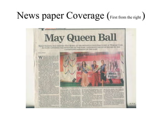 News paper Coverage (First from the right )