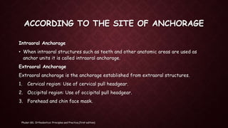Anchorage and its control | PPTX
