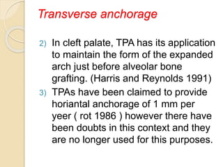 Anchorage in orthodontics- Dr Lubna Abu Alrub | PPTX
