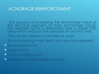 ANCHORAGE lecture.ppt in orthodontics and dentofacial orthopedics | PPT