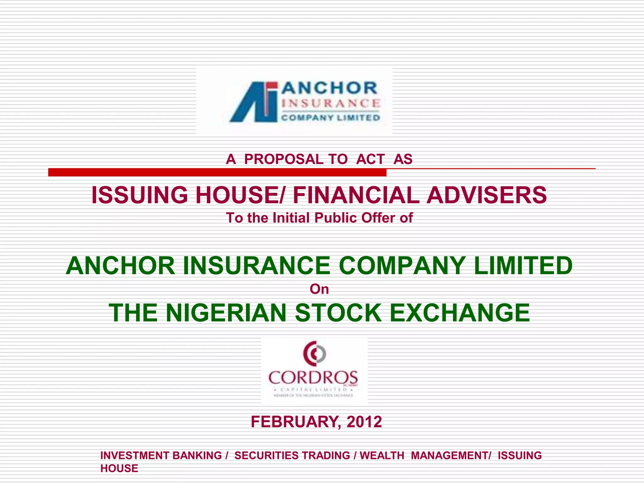 Anchor assignment PPT