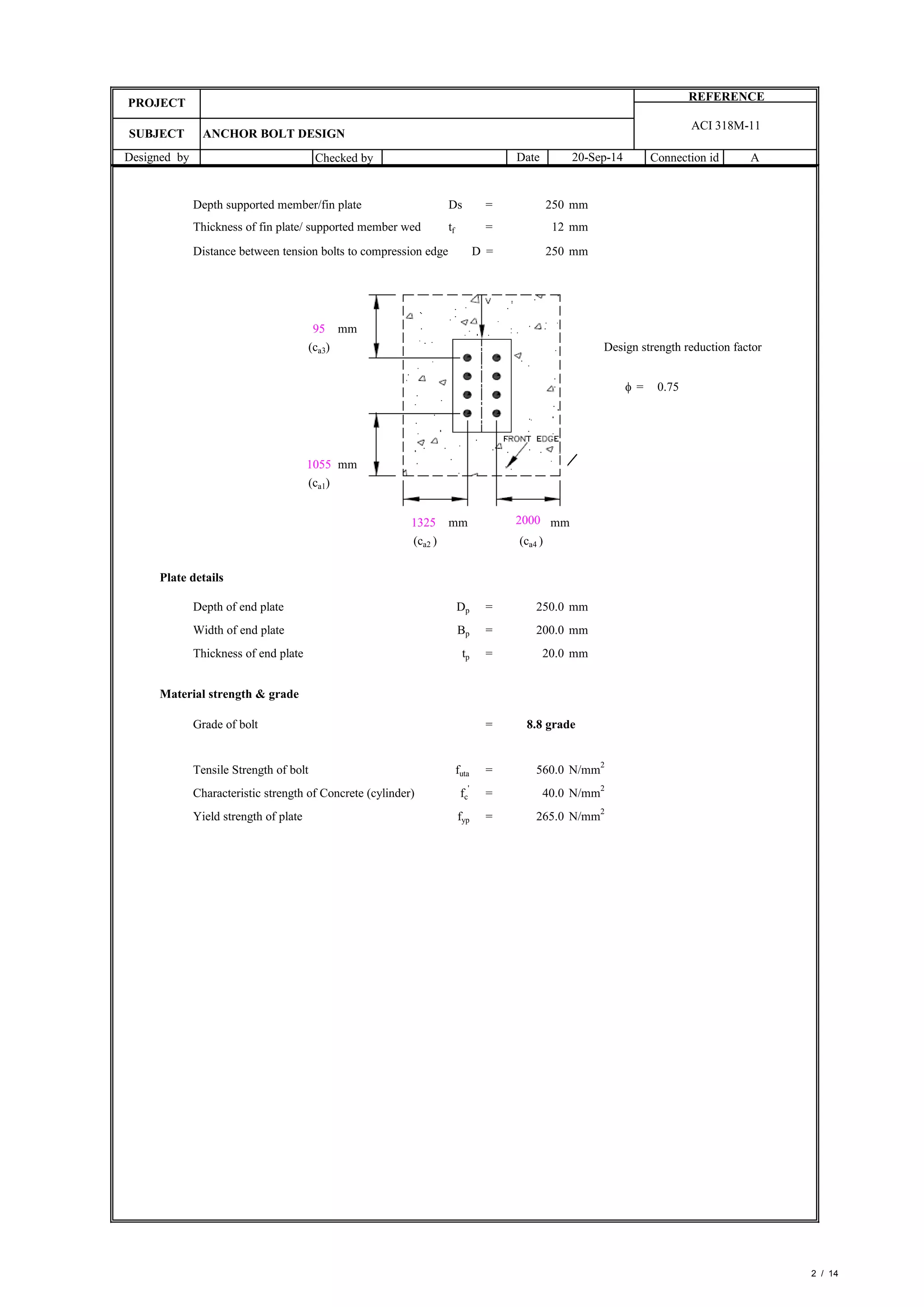 Anchor bolt design | PDF