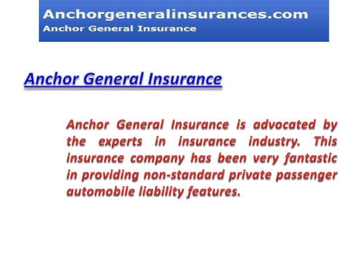 Anchor general insurance
