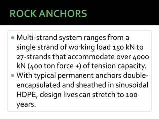 Strands Encapsulated Anchors rock anchors | PPTX