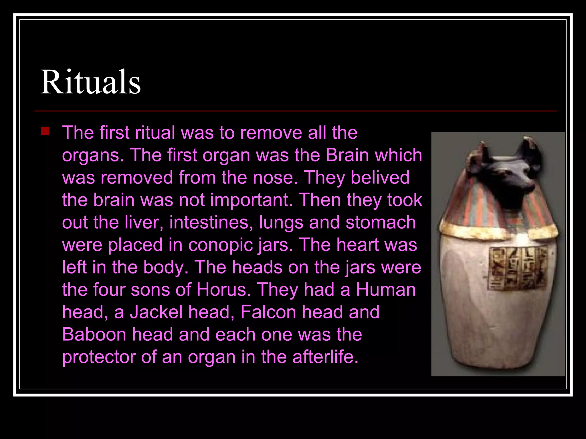 WHAT WAS THE PRIMARY PURPOSE OF MUMMIFICATION IN ANCIENT EGYPT visual data 6