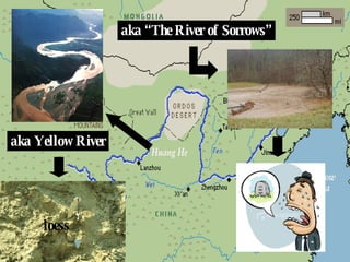 aka Yellow River aka “The River of Sorrows” loess 