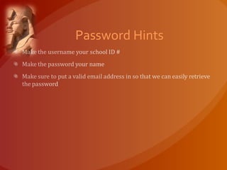 Password Hints
 