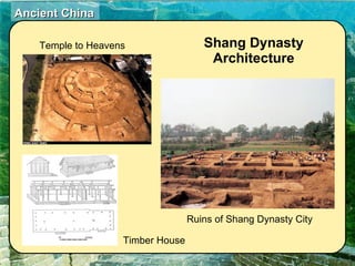 Shang Dynasty Architecture Timber House Ruins of Shang Dynasty City Temple to Heavens 