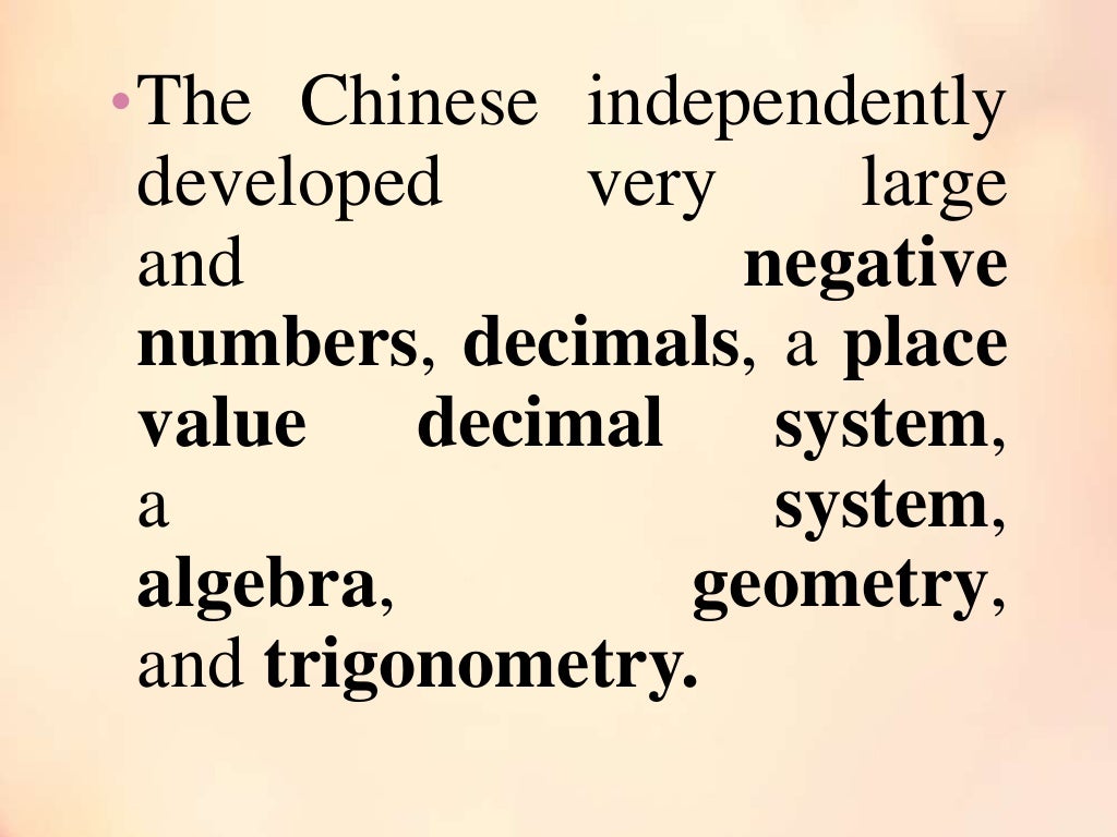 Ancient Chinese Mathematics