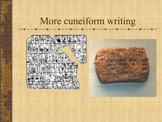 More cuneiform writing 