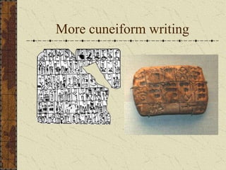 More cuneiform writing
 