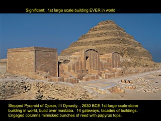 How Pyramids Were Built
• http://touregypt.net/construction/construc.htm




    2 million blocks, 1-2 tons each! How did ...