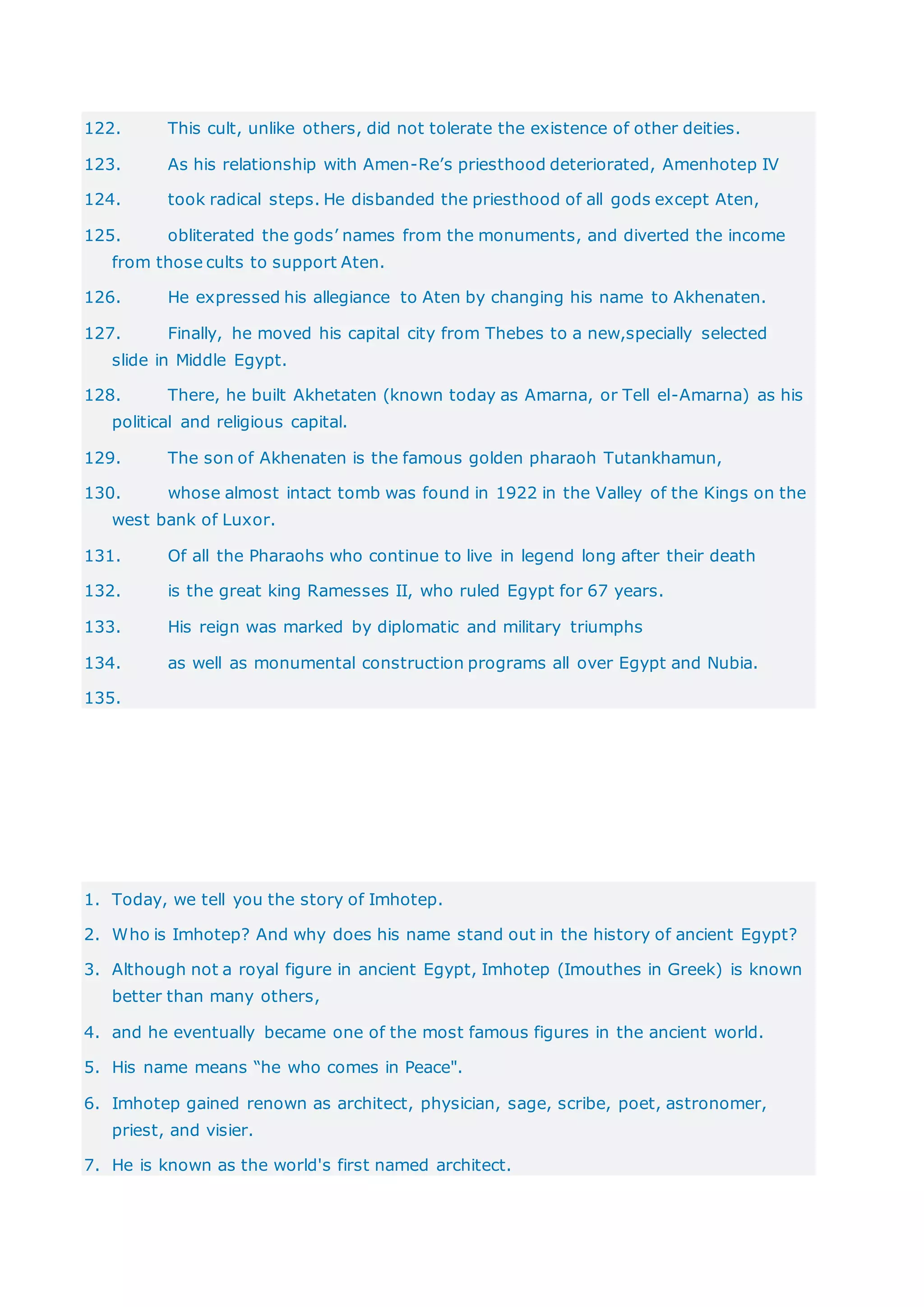 Ancient egypt | DOCX
