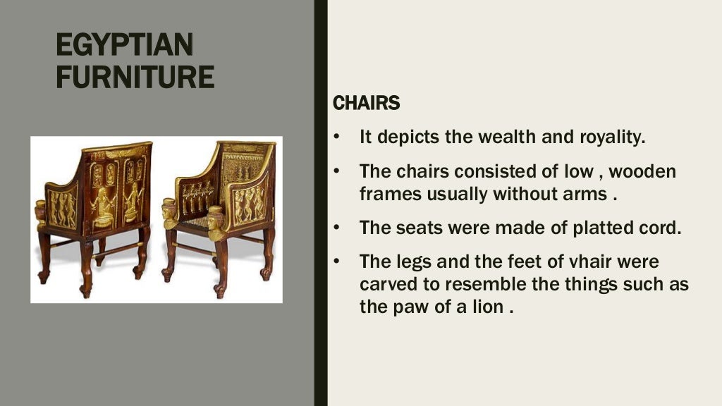 Ancient egyptian furniture