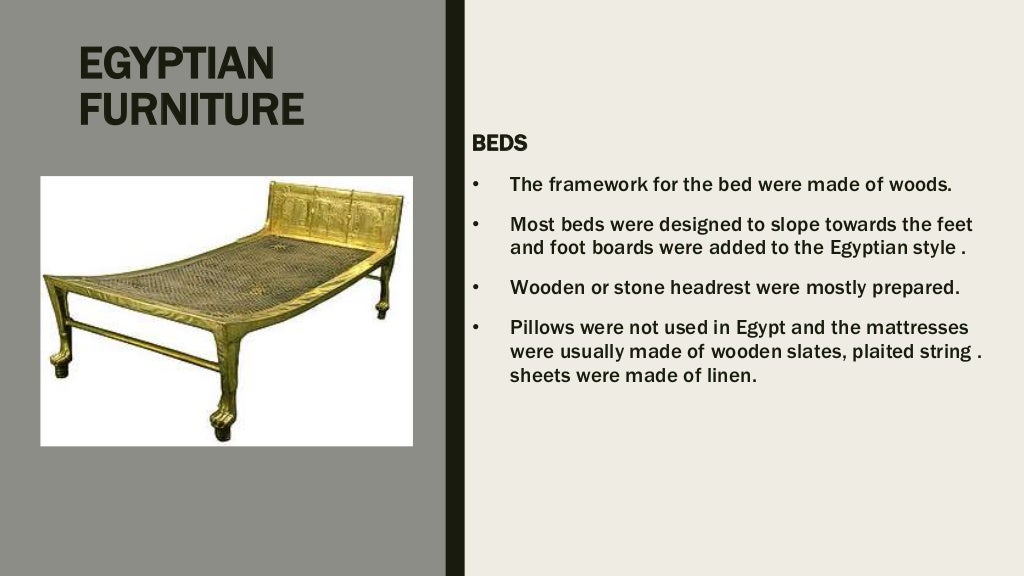 Ancient egyptian furniture