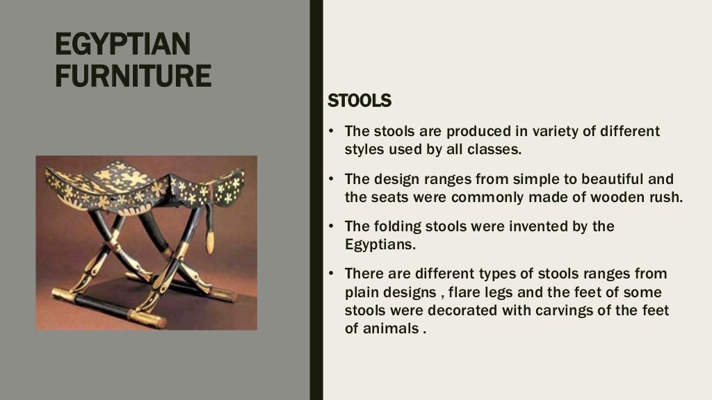 Ancient egyptian furniture