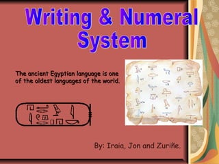 The ancient Egyptian language is one
of the oldest languages of the world.

By: Iraia, Jon and Zuriñe.

 