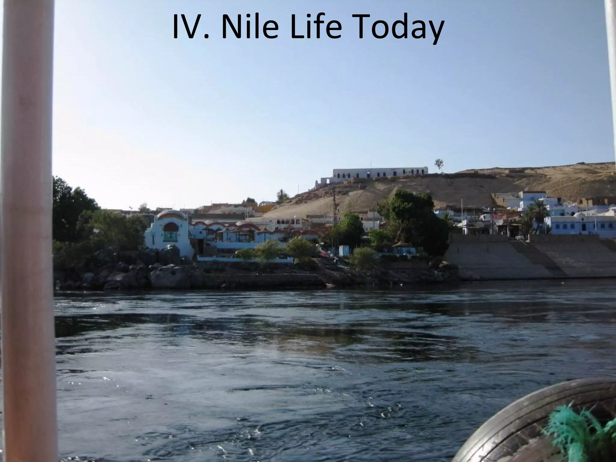 IV. Nile Life Today
 