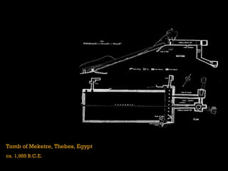 Tomb of Meketre, Thebes, Egypt
ca. 1,985 B.C.E.
 