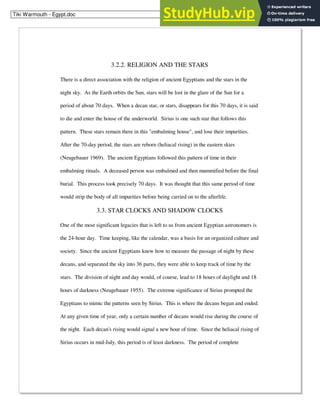 ANCIENT EGYPTIAN ASTRONOMY | PDF