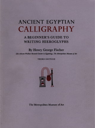 Ancient egyptian calligraphy
