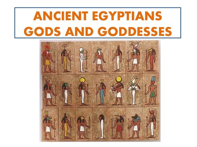 ancient egyptians god and goddesses